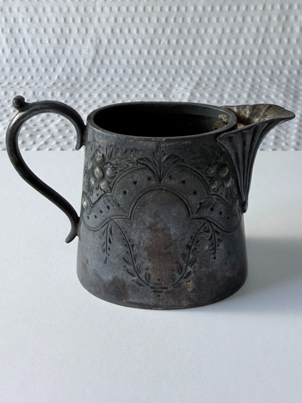 Silver cream jug